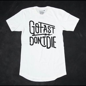 Go Fast Don’t Die long fit tee